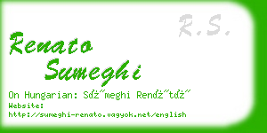 renato sumeghi business card